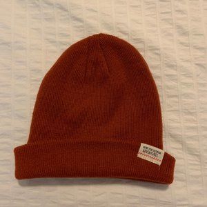 Kids Rust Red Knit Hat Beanie